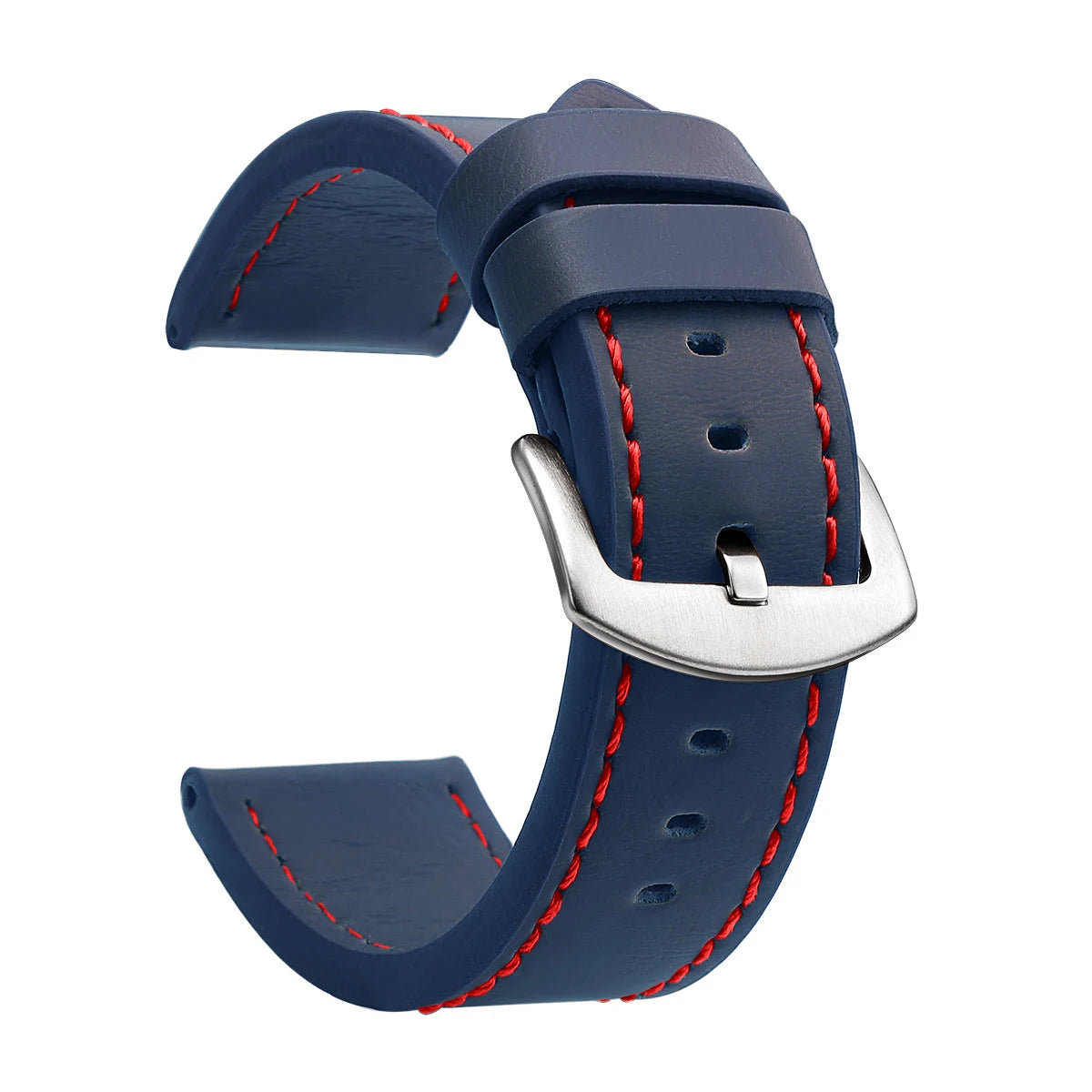 SAMCO Watch Band Strap Sport Vintage Leather Watchband Stainless Steel Buckle Watch Accessories 18mm 20mm 22mm 24mm