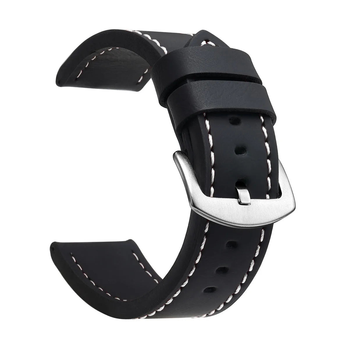 SAMCO Watch Band Strap Sport Vintage Leather Watchband Stainless Steel Buckle Watch Accessories 18mm 20mm 22mm 24mm