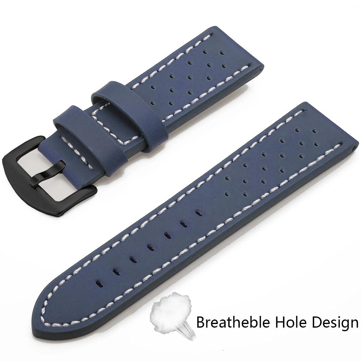 SAMCO Watch Band Strap Sport Vintage Leather Watchband Stainless Steel Buckle Watch Accessories 18mm 20mm 22mm 24mm