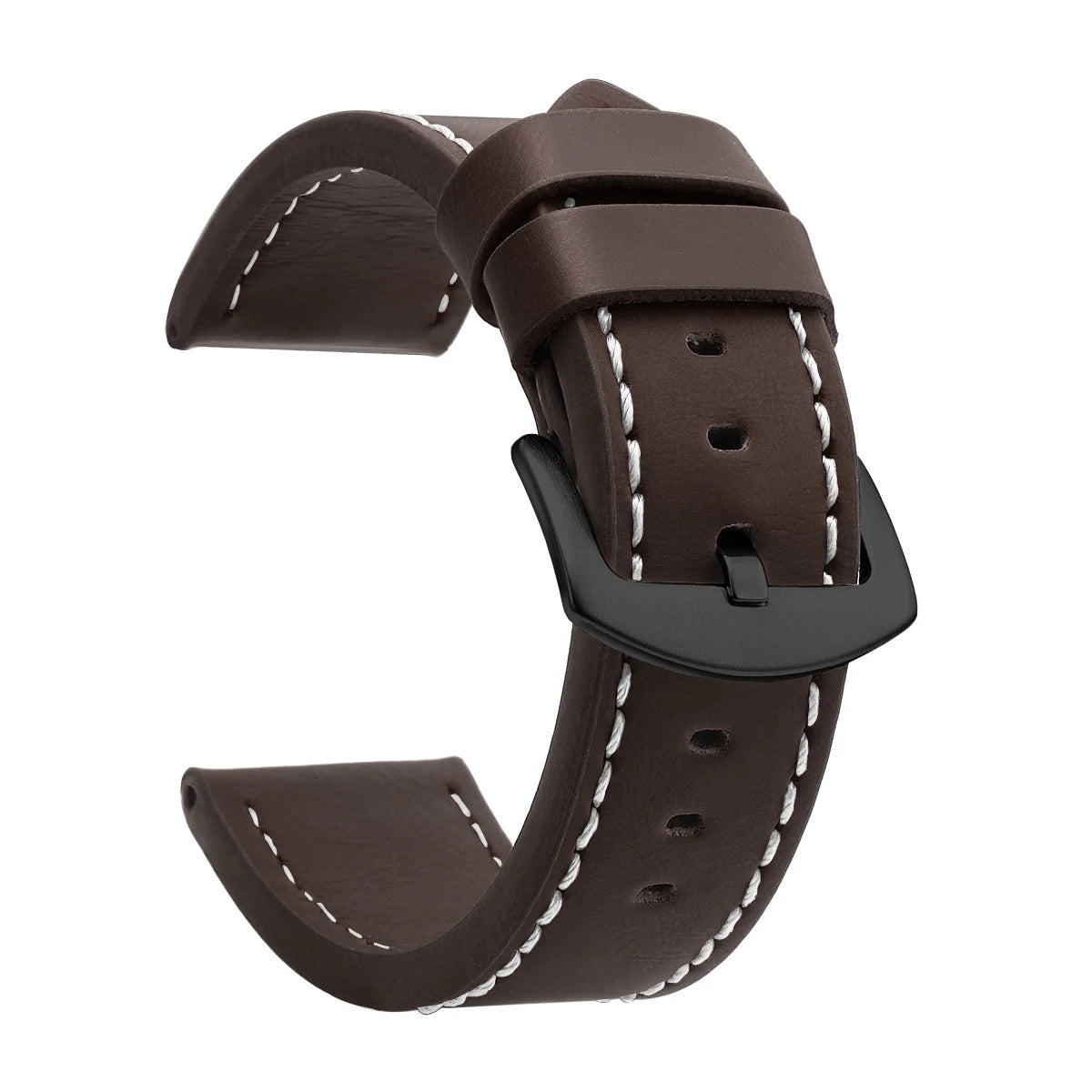 SAMCO Watch Band Strap Sport Vintage Leather Watchband Stainless Steel Buckle Watch Accessories 18mm 20mm 22mm 24mm