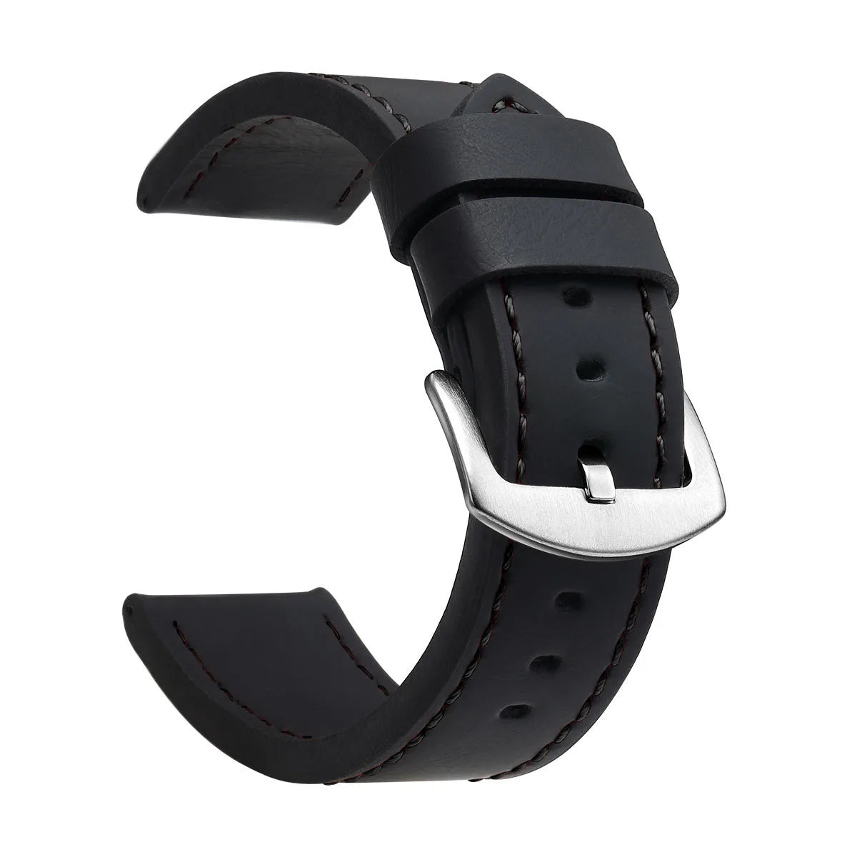 SAMCO Watch Band Strap Sport Vintage Leather Watchband Stainless Steel Buckle Watch Accessories 18mm 20mm 22mm 24mm