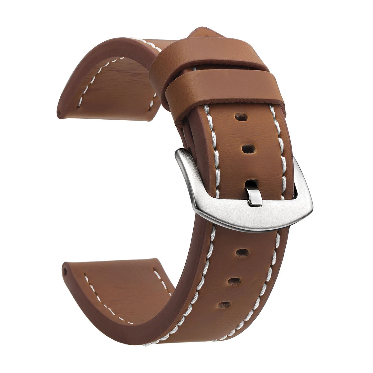 SAMCO Watch Band Strap Sport Vintage Leather Watchband Stainless Steel Buckle Watch Accessories 18mm 20mm 22mm 24mm