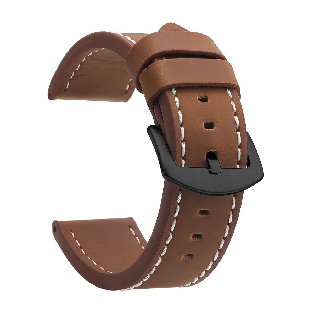 SAMCO Watch Band Strap Sport Vintage Leather Watchband Stainless Steel Buckle Watch Accessories 18mm 20mm 22mm 24mm